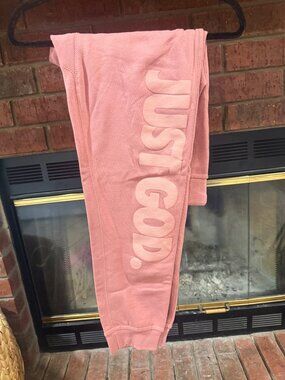 God Is Dope Pink Sweatpants Size M
